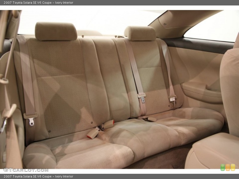 Ivory Interior Rear Seat for the 2007 Toyota Solara SE V6 Coupe #93808366