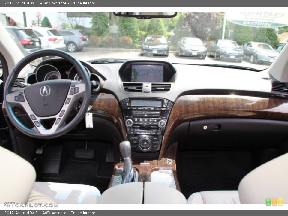 Taupe Interior Dashboard for the 2012 Acura MDX SH-AWD Advance #93809201