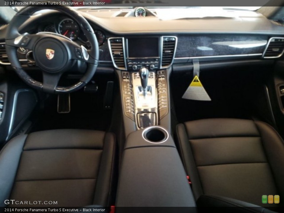 Black Interior Dashboard for the 2014 Porsche Panamera Turbo S Executive #93810549