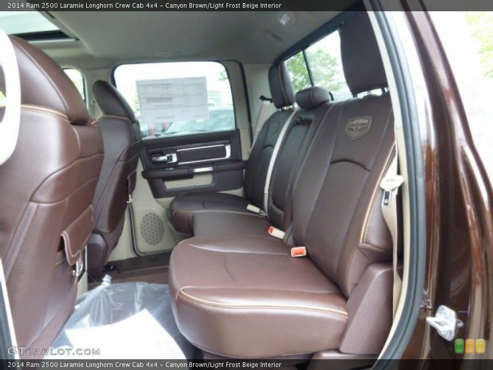 Canyon Brown/Light Frost Beige Interior Rear Seat for the 2014 Ram 2500 Laramie Longhorn Crew Cab 4x4 #93811090