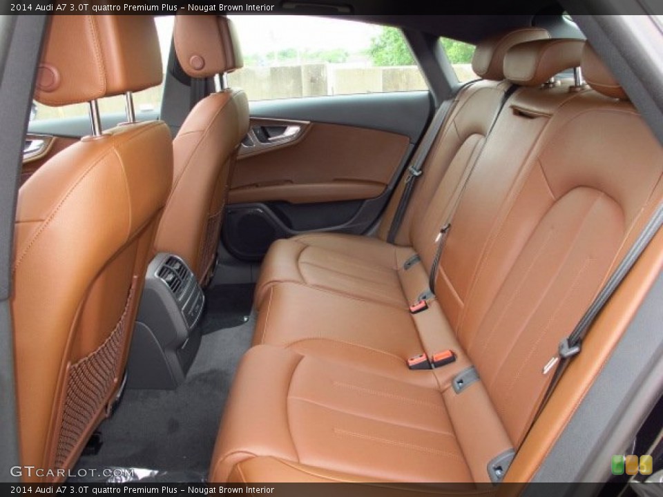 Nougat Brown Interior Rear Seat for the 2014 Audi A7 3.0T quattro Premium Plus #93814519