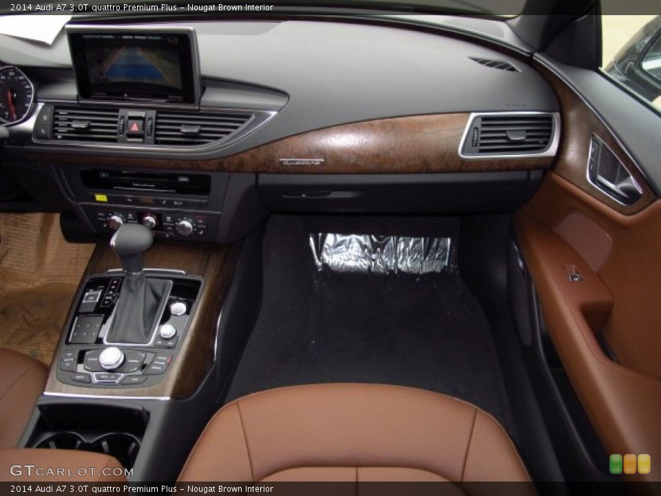 Nougat Brown Interior Dashboard for the 2014 Audi A7 3.0T quattro Premium Plus #93814570