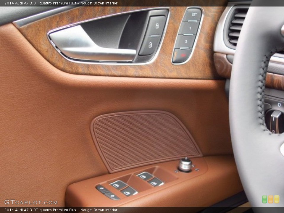 Nougat Brown Interior Controls for the 2014 Audi A7 3.0T quattro Premium Plus #93814594