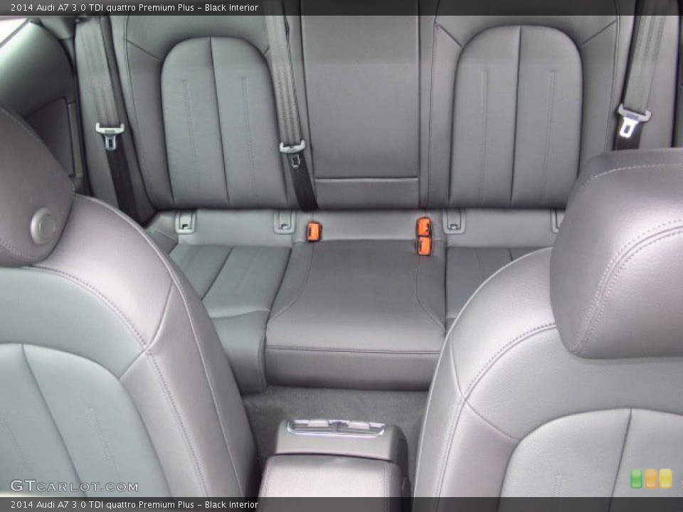 Black Interior Rear Seat for the 2014 Audi A7 3.0 TDI quattro Premium Plus #93814996