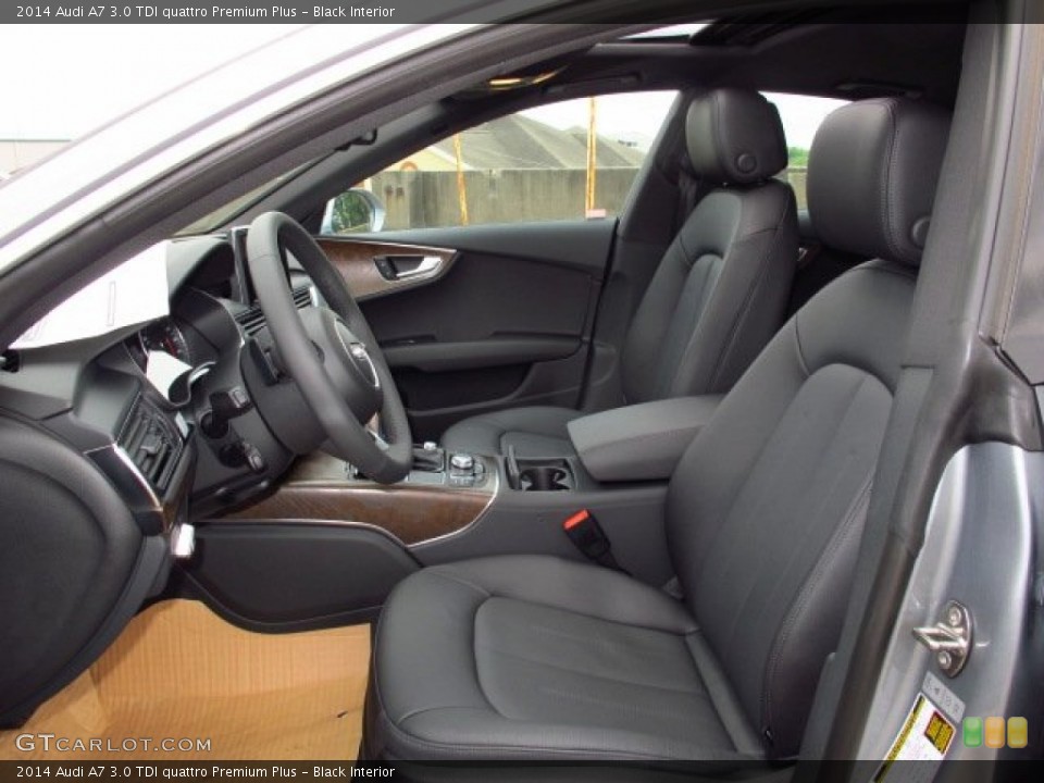 Black Interior Front Seat for the 2014 Audi A7 3.0 TDI quattro Premium Plus #93815048