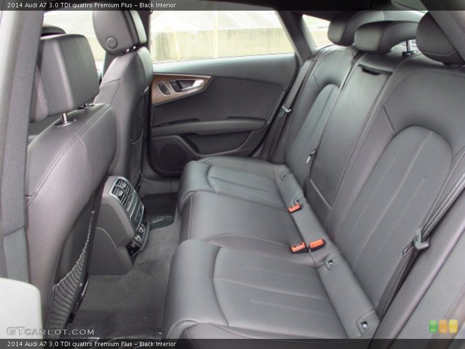 Black Interior Rear Seat for the 2014 Audi A7 3.0 TDI quattro Premium Plus #93815098