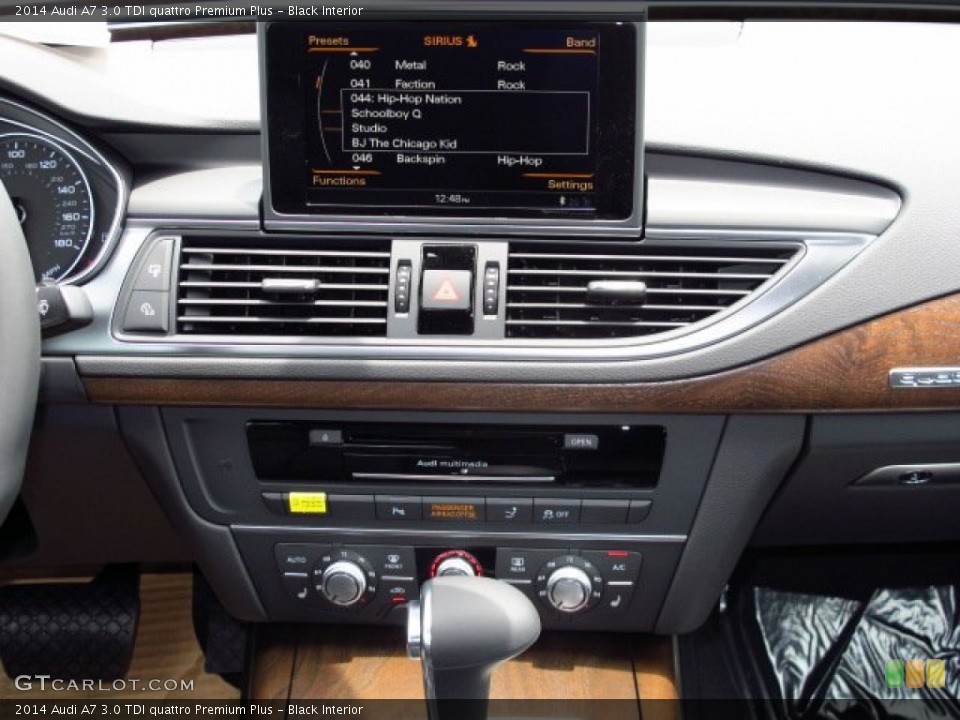 Black Interior Controls for the 2014 Audi A7 3.0 TDI quattro Premium Plus #93815275