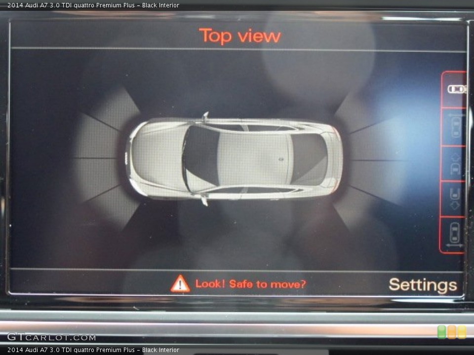 Black Interior Controls for the 2014 Audi A7 3.0 TDI quattro Premium Plus #93815425