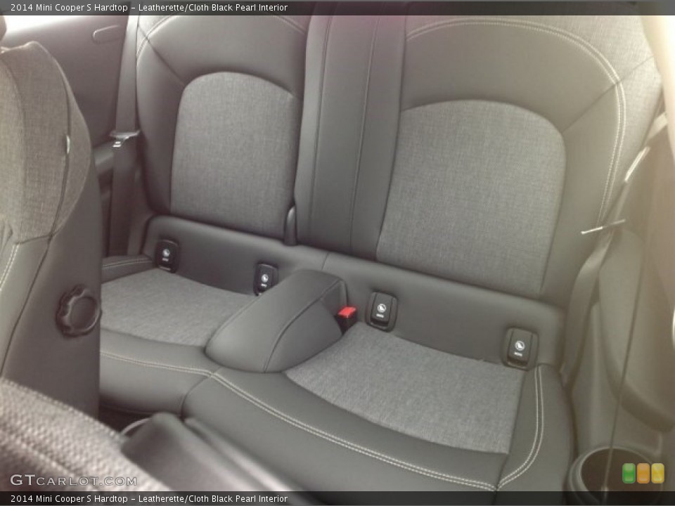 Leatherette/Cloth Black Pearl Interior Rear Seat for the 2014 Mini Cooper S Hardtop #93815704