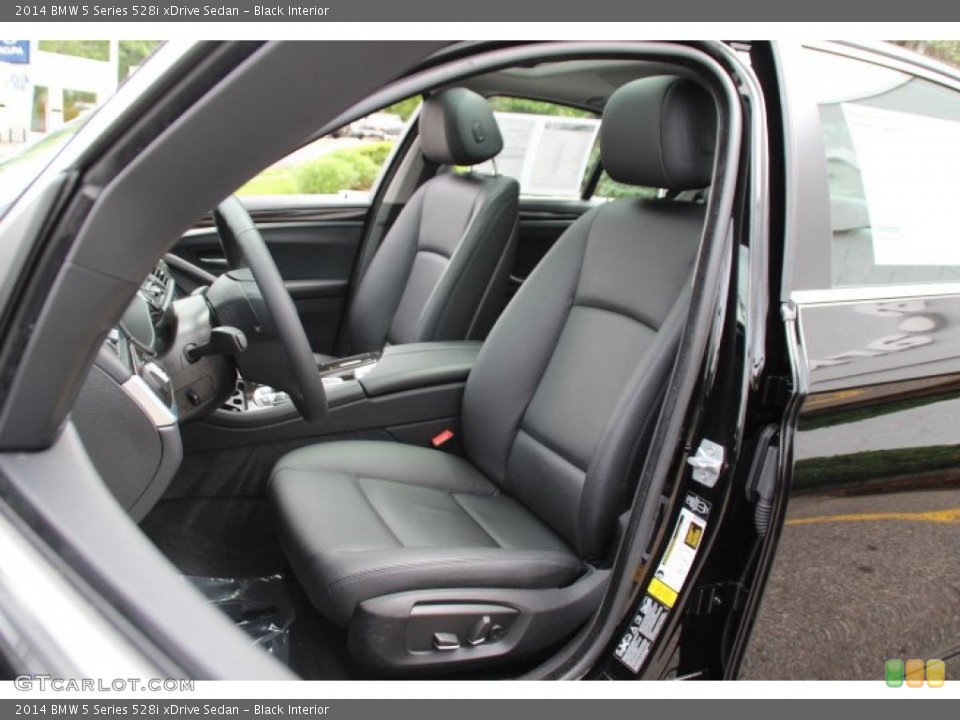 Black Interior Front Seat for the 2014 BMW 5 Series 528i xDrive Sedan #93818299