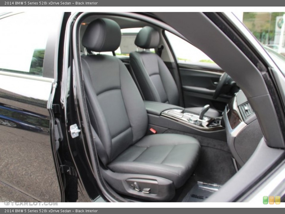 Black Interior Front Seat for the 2014 BMW 5 Series 528i xDrive Sedan #93818659