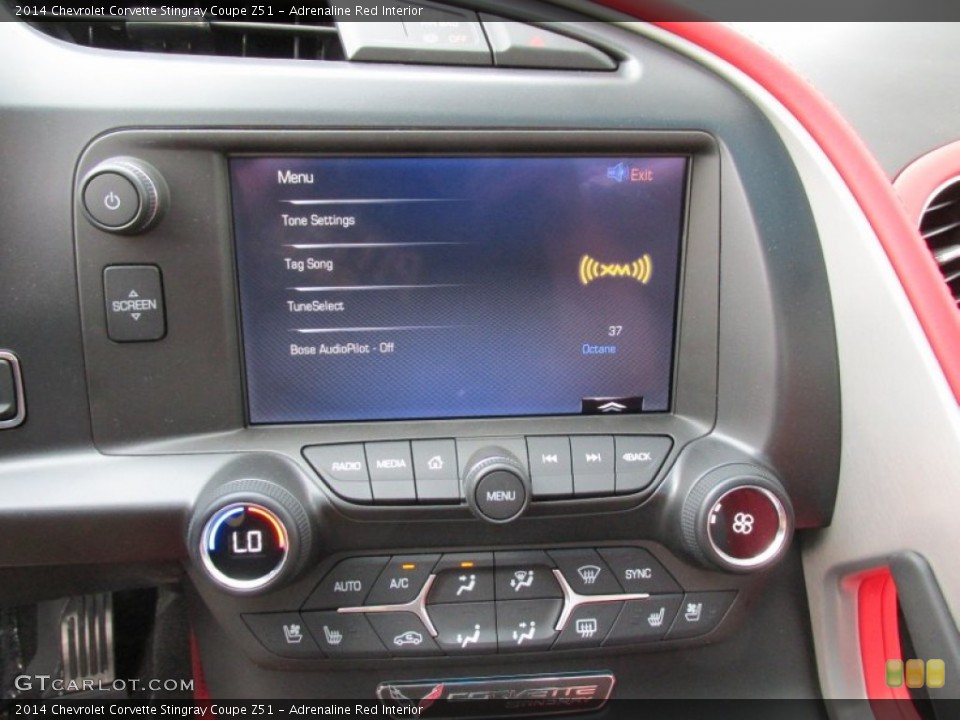 Adrenaline Red Interior Controls for the 2014 Chevrolet Corvette Stingray Coupe Z51 #93818962