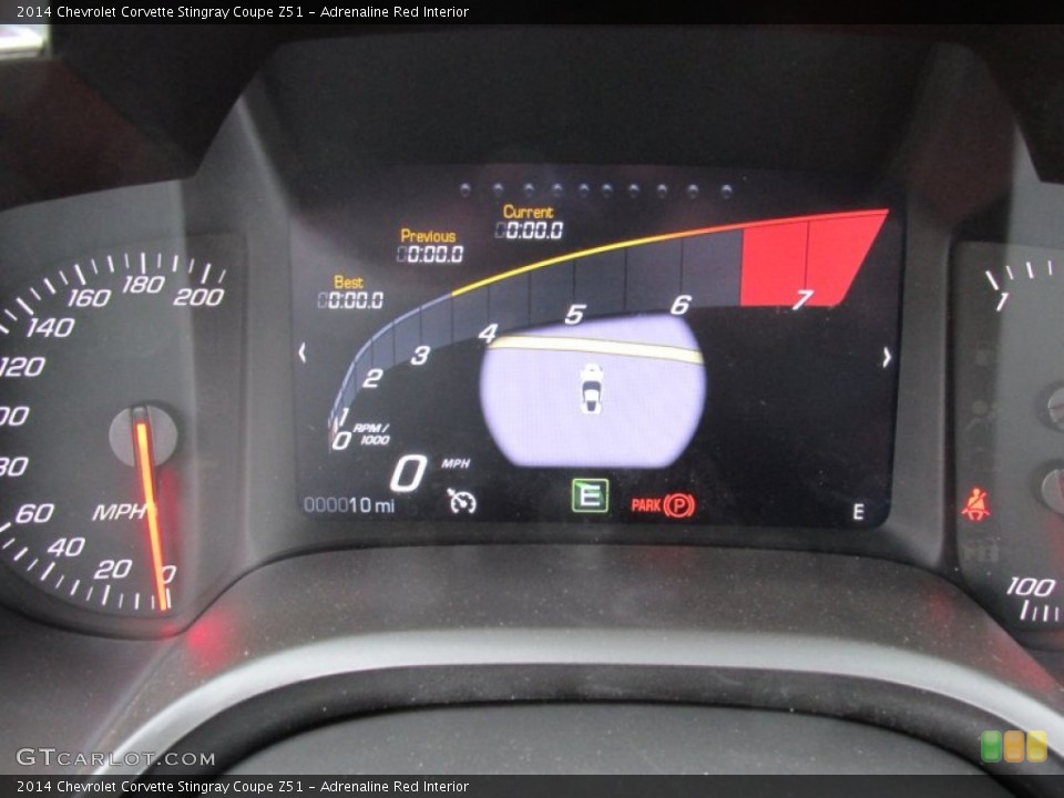 Adrenaline Red Interior Gauges for the 2014 Chevrolet Corvette Stingray Coupe Z51 #93819061