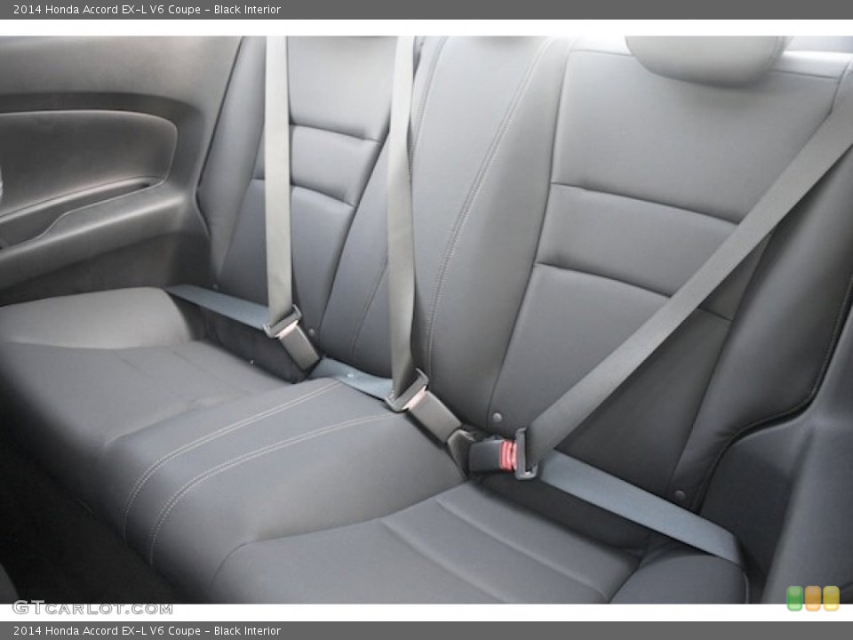 Black Interior Rear Seat for the 2014 Honda Accord EX-L V6 Coupe #93819844