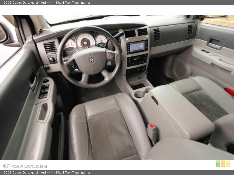 Khaki Two-Tone 2008 Dodge Durango Interiors
