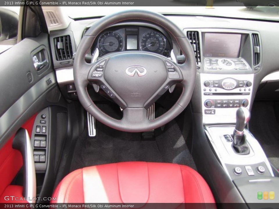 IPL Monaco Red/Silk Obi Aluminum Interior Dashboard for the 2013 Infiniti G IPL G Convertible #93827740