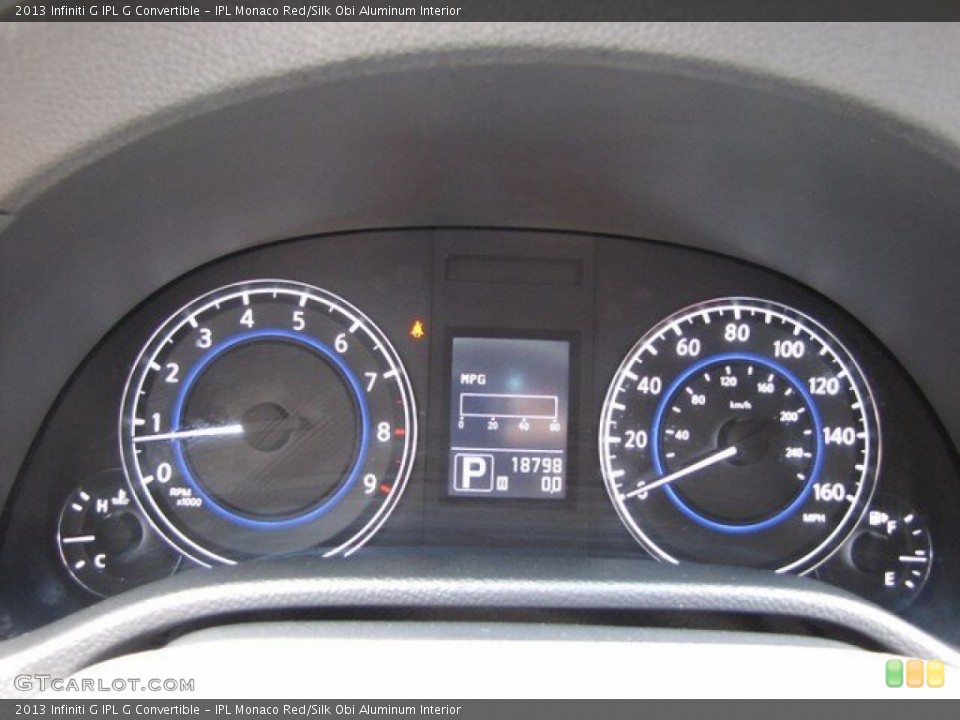 IPL Monaco Red/Silk Obi Aluminum Interior Gauges for the 2013 Infiniti G IPL G Convertible #93828328