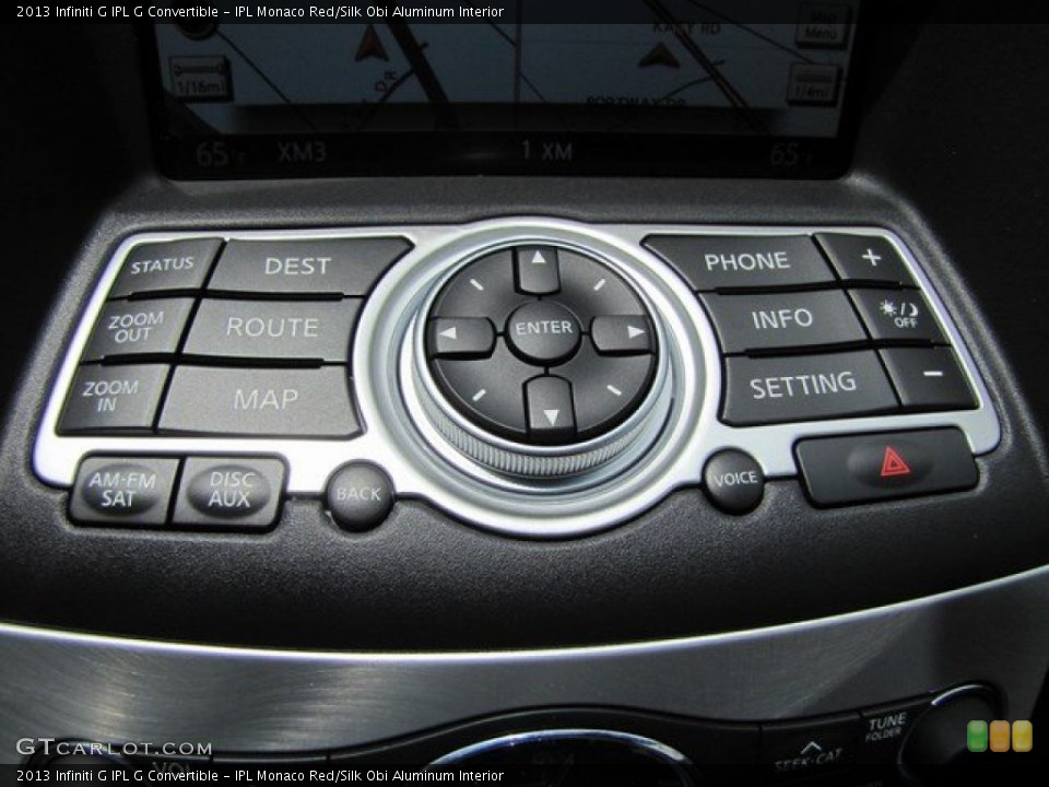 IPL Monaco Red/Silk Obi Aluminum Interior Controls for the 2013 Infiniti G IPL G Convertible #93828397