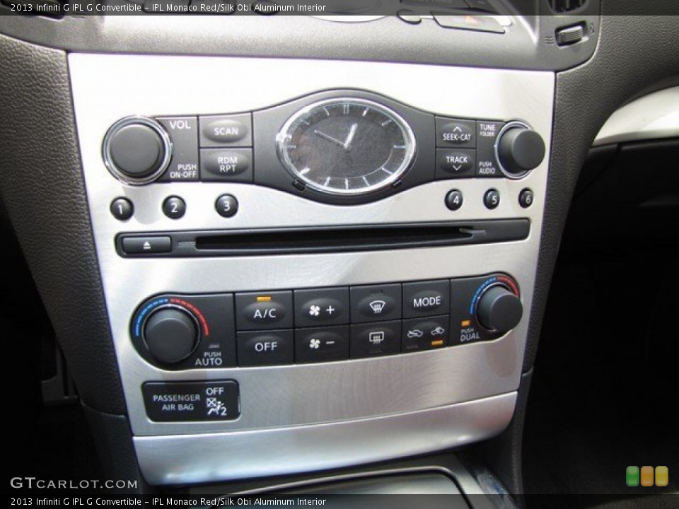 IPL Monaco Red/Silk Obi Aluminum Interior Controls for the 2013 Infiniti G IPL G Convertible #93828439