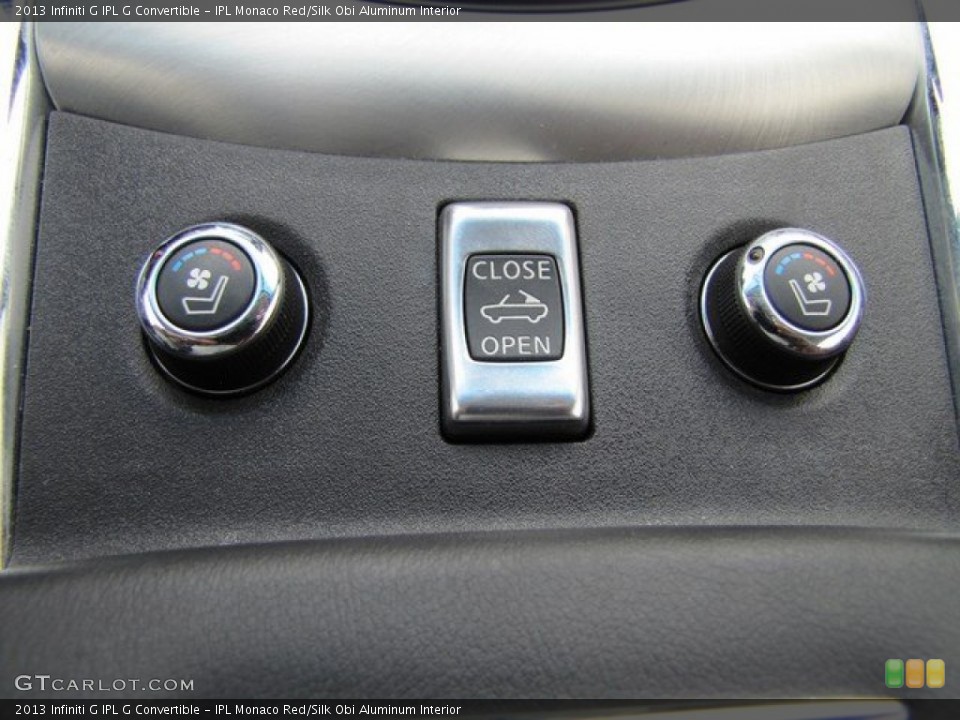 IPL Monaco Red/Silk Obi Aluminum Interior Controls for the 2013 Infiniti G IPL G Convertible #93828487
