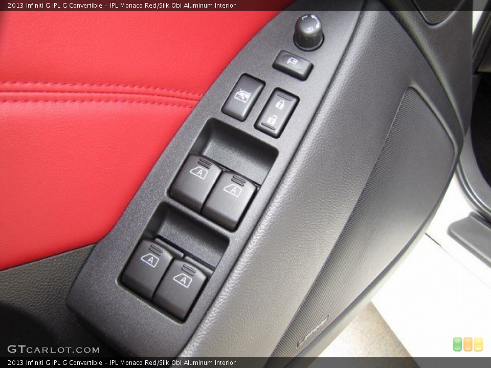 IPL Monaco Red/Silk Obi Aluminum Interior Controls for the 2013 Infiniti G IPL G Convertible #93828754