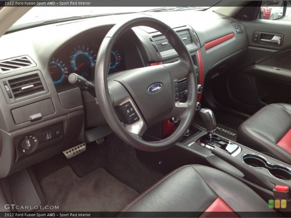 Sport Red 2012 Ford Fusion Interiors