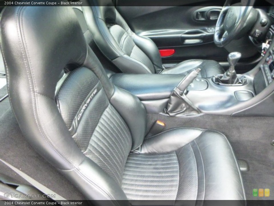 Black Interior Front Seat for the 2004 Chevrolet Corvette Coupe #93832894