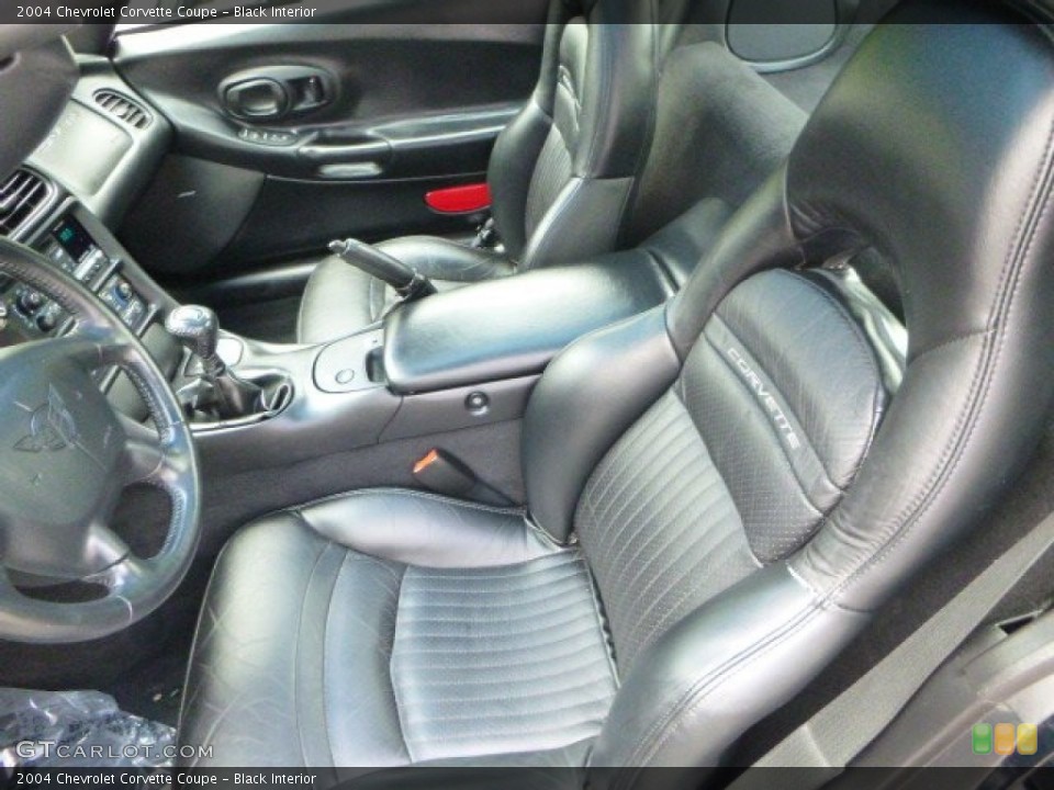 Black Interior Front Seat for the 2004 Chevrolet Corvette Coupe #93832960