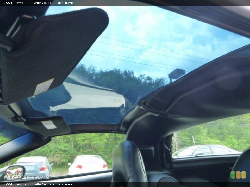 Black Interior Sunroof for the 2004 Chevrolet Corvette Coupe #93832999