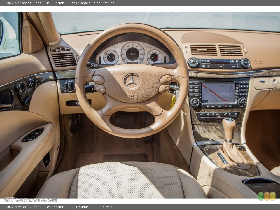 Black/Sahara Beige Interior Dashboard for the 2007 Mercedes-Benz E 350 Sedan #93843220