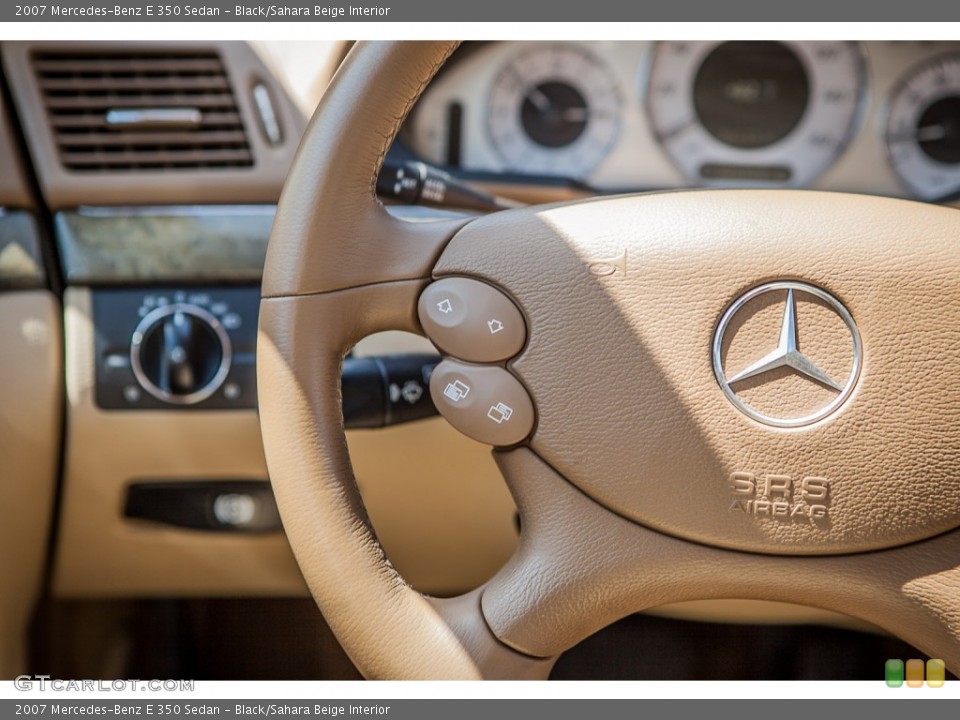 Black/Sahara Beige Interior Controls for the 2007 Mercedes-Benz E 350 Sedan #93843934