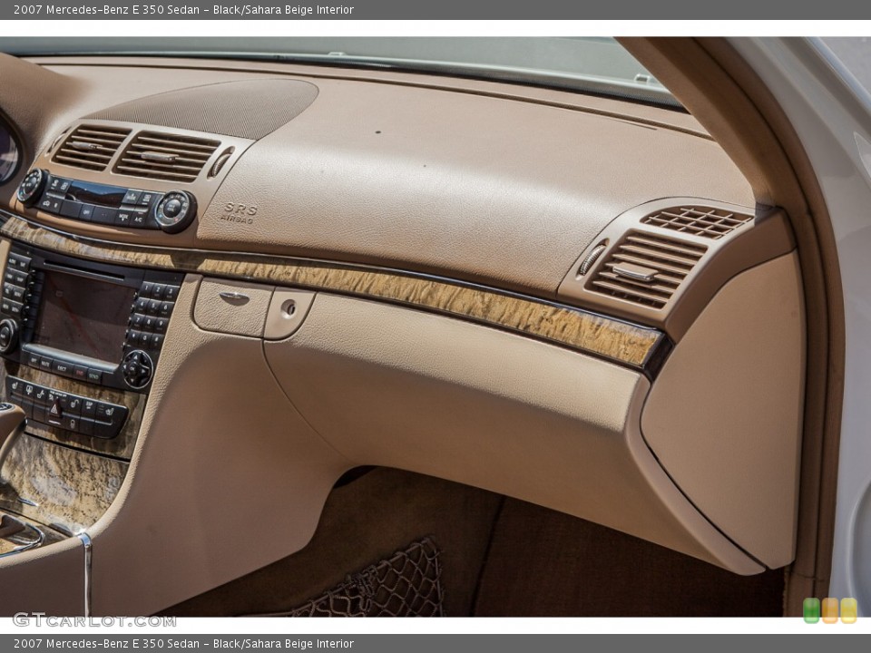 Black/Sahara Beige Interior Dashboard for the 2007 Mercedes-Benz E 350 Sedan #93844111