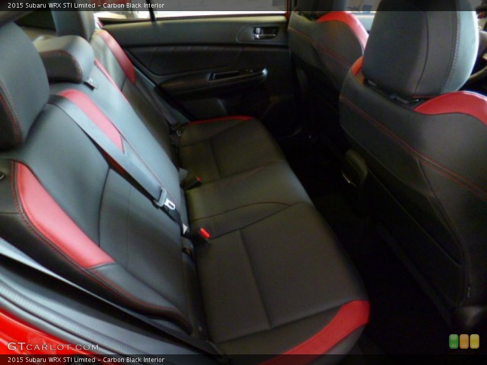 Carbon Black Interior Rear Seat for the 2015 Subaru WRX STI Limited #93847354