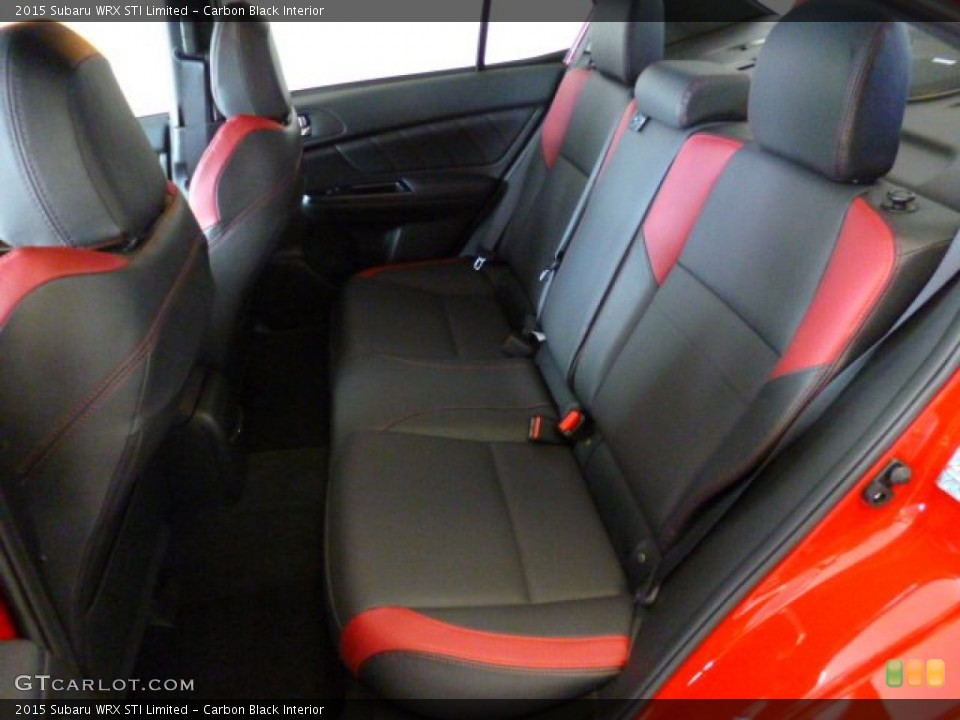 Carbon Black Interior Rear Seat for the 2015 Subaru WRX STI Limited #93847372