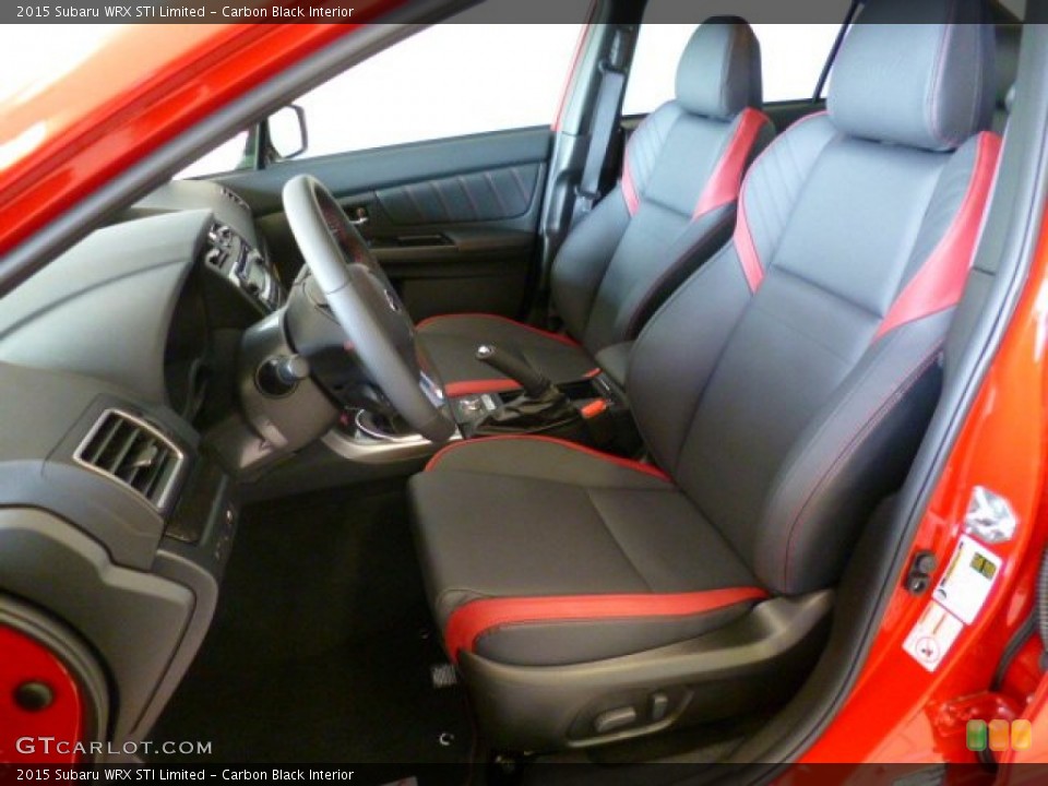 Carbon Black Interior Front Seat for the 2015 Subaru WRX STI Limited #93847405
