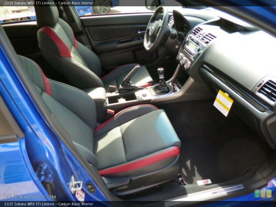 Carbon Black Interior Front Seat for the 2015 Subaru WRX STI Limited #93847699
