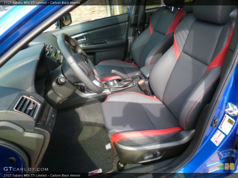Carbon Black Interior Front Seat for the 2015 Subaru WRX STI Limited #93847789