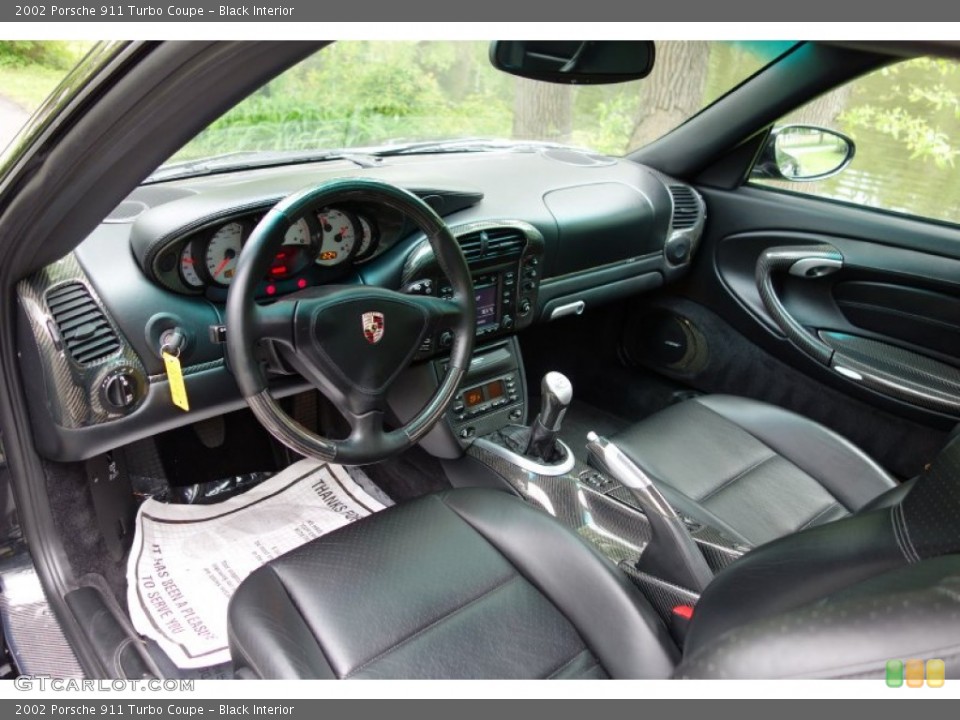 Black Interior Photo for the 2002 Porsche 911 Turbo Coupe #93847813