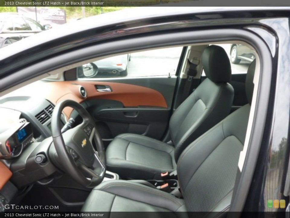 Jet Black/Brick Interior Photo for the 2013 Chevrolet Sonic LTZ Hatch #93849046