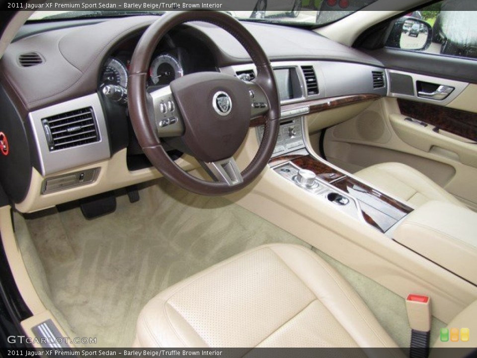 Barley Beige/Truffle Brown Interior Photo for the 2011 Jaguar XF Premium Sport Sedan #93860078