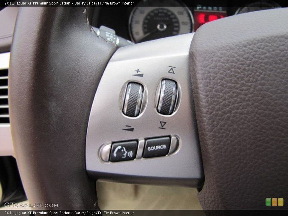Barley Beige/Truffle Brown Interior Controls for the 2011 Jaguar XF Premium Sport Sedan #93860138