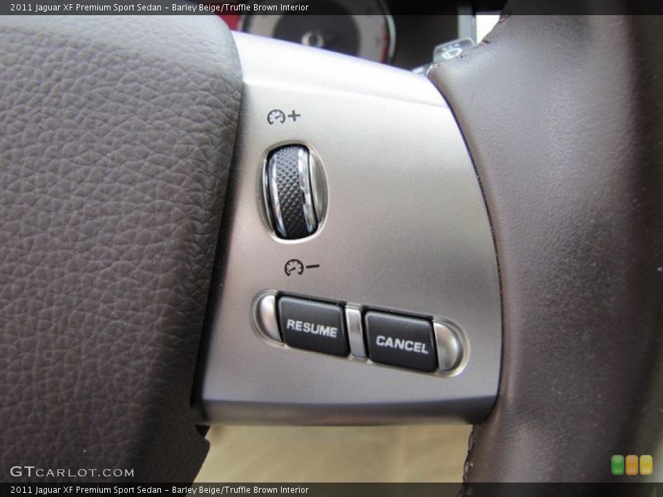 Barley Beige/Truffle Brown Interior Controls for the 2011 Jaguar XF Premium Sport Sedan #93860160