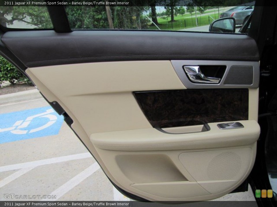 Barley Beige/Truffle Brown Interior Door Panel for the 2011 Jaguar XF Premium Sport Sedan #93860783