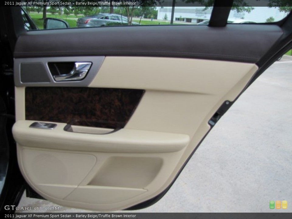 Barley Beige/Truffle Brown Interior Door Panel for the 2011 Jaguar XF Premium Sport Sedan #93860807