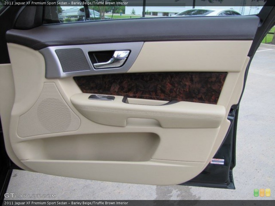 Barley Beige/Truffle Brown Interior Door Panel for the 2011 Jaguar XF Premium Sport Sedan #93860831