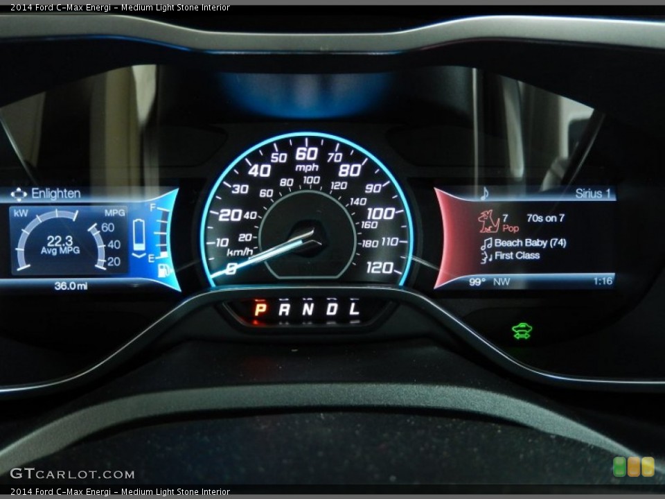 Medium Light Stone Interior Gauges for the 2014 Ford C-Max Energi #93872986