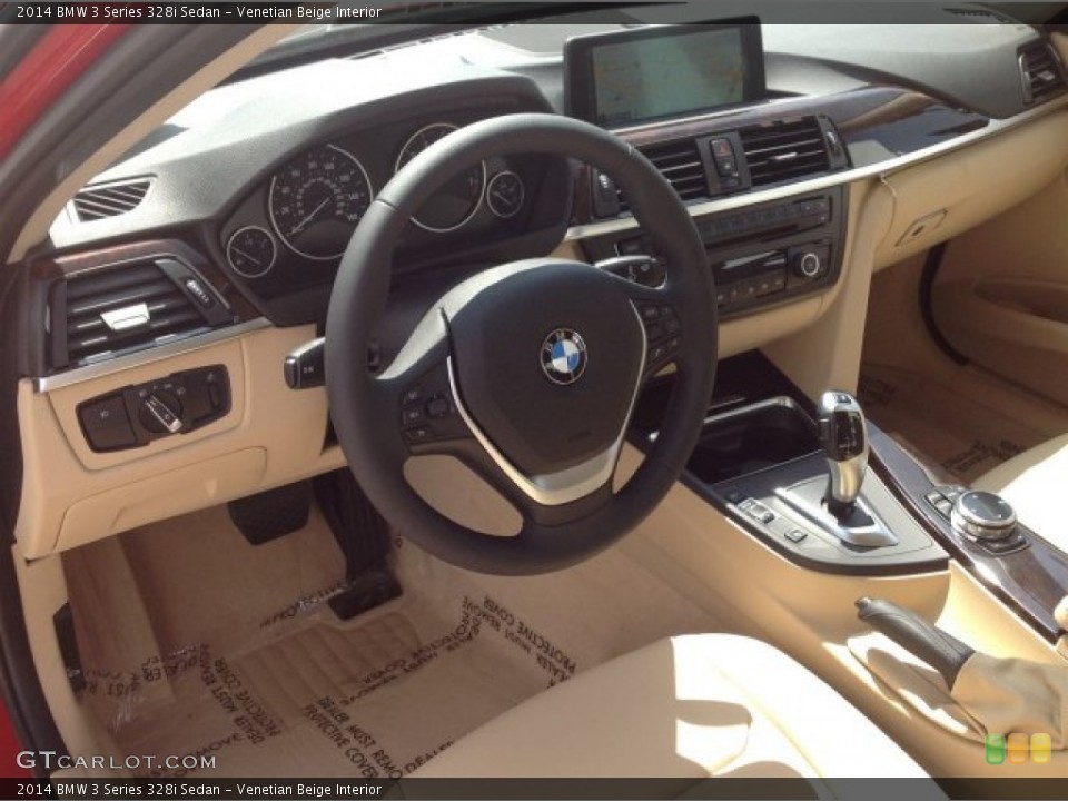 Venetian Beige Interior Photo for the 2014 BMW 3 Series 328i Sedan #93875320