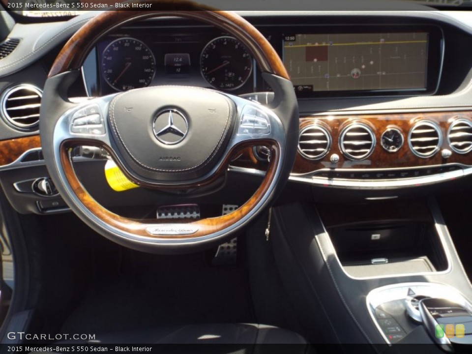 Black Interior Dashboard for the 2015 Mercedes-Benz S 550 Sedan #93875586