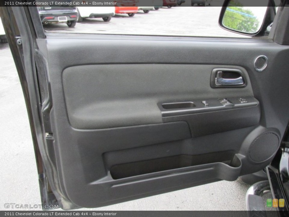 Ebony Interior Door Panel for the 2011 Chevrolet Colorado LT Extended Cab 4x4 #93884554