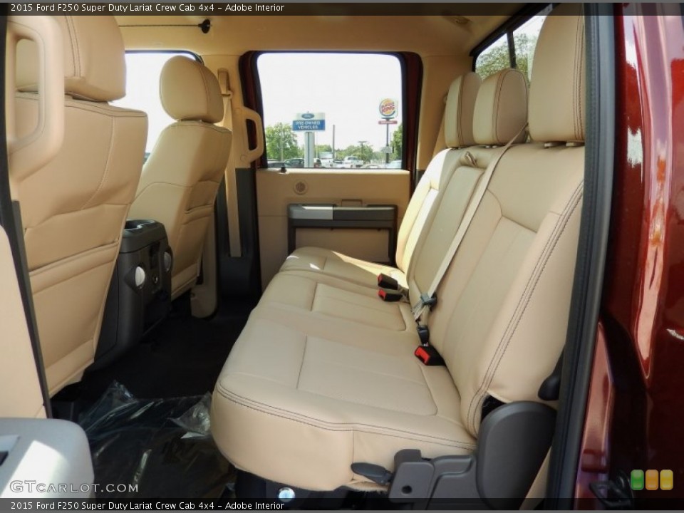 Adobe Interior Rear Seat for the 2015 Ford F250 Super Duty Lariat Crew Cab 4x4 #93888109